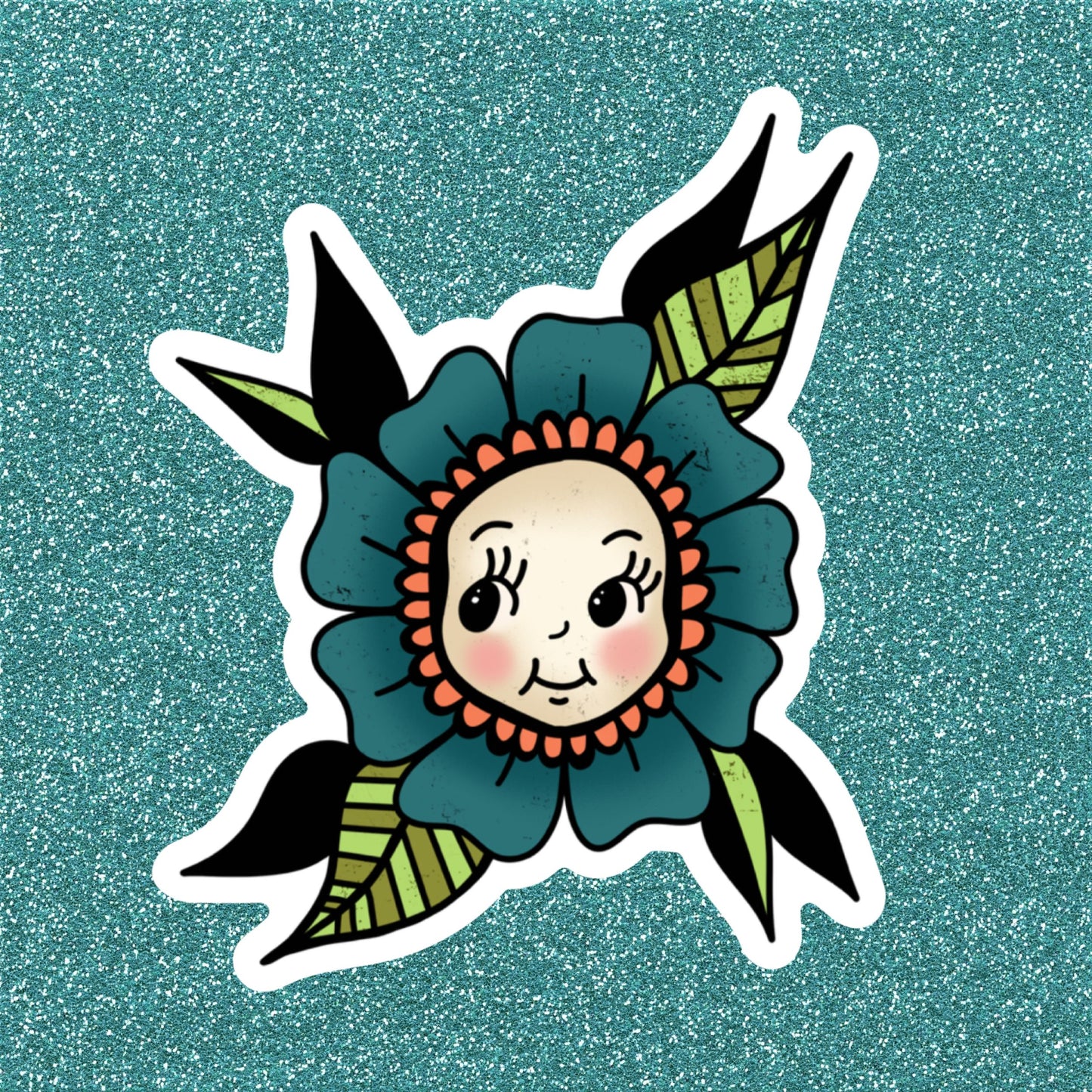 Kewpie Flower + Matte Sticker