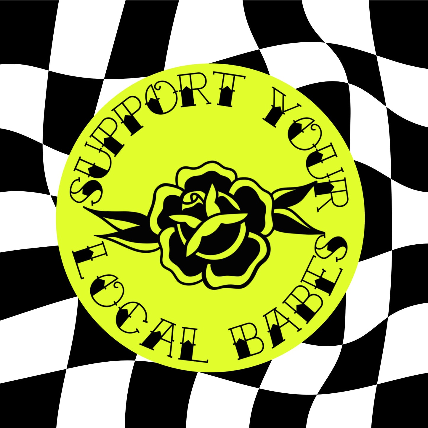 Support Your Local Babes + Matte Sticker