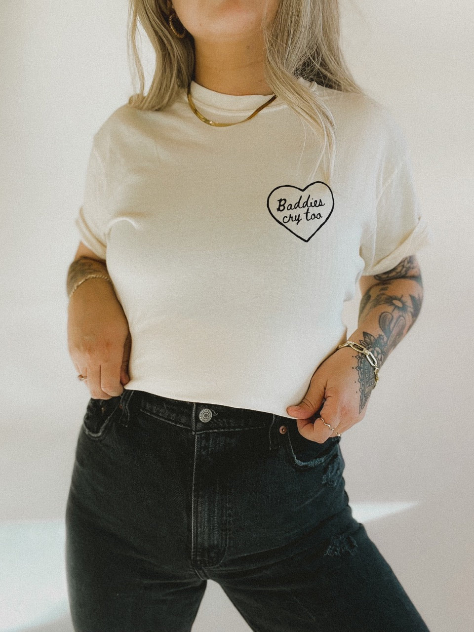 Baddies Cry Too + Vintage Tee