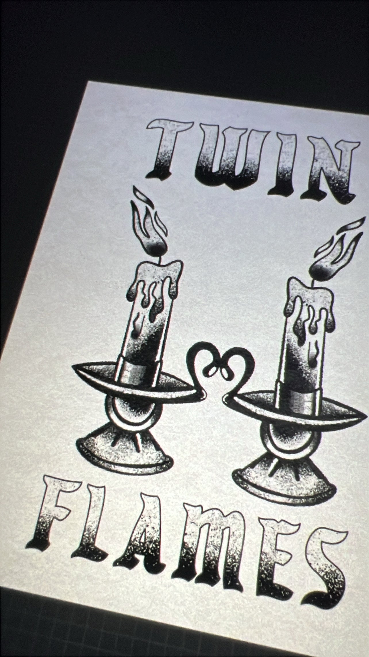 Twin Flames 5x7 Greeting Card