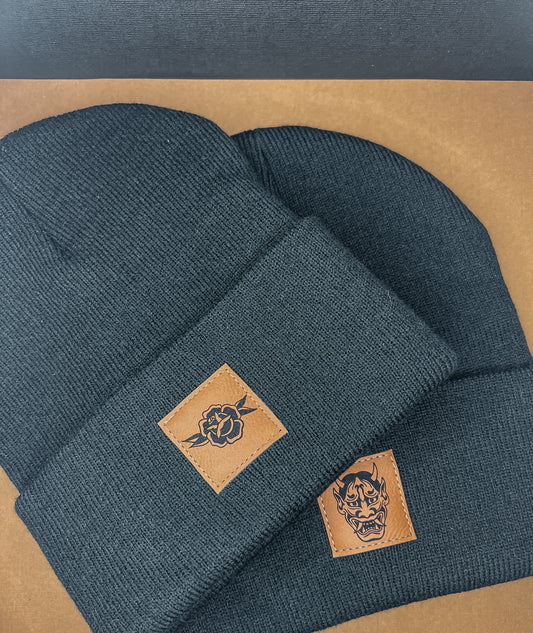 Traditional Tattoo + Patched Beanies