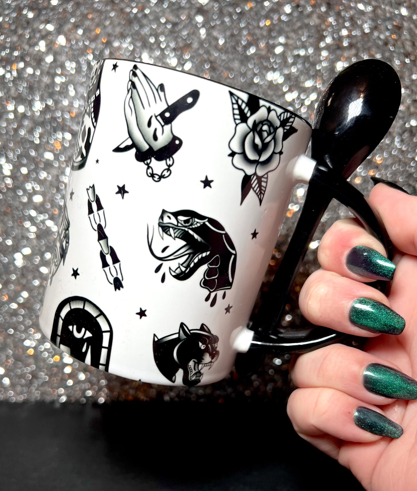 Traditional Tattoo Flash + Classic Mug