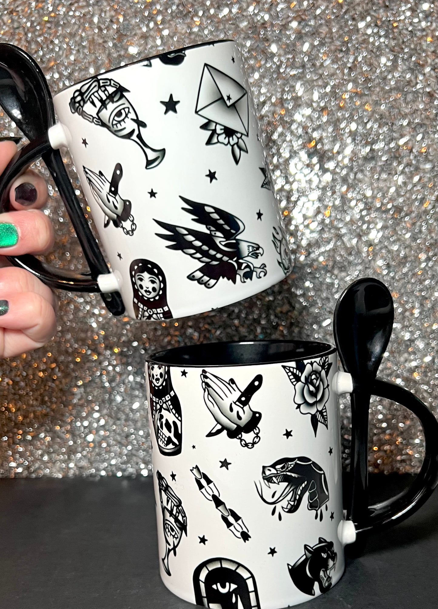 Traditional Tattoo Flash + Classic Mug