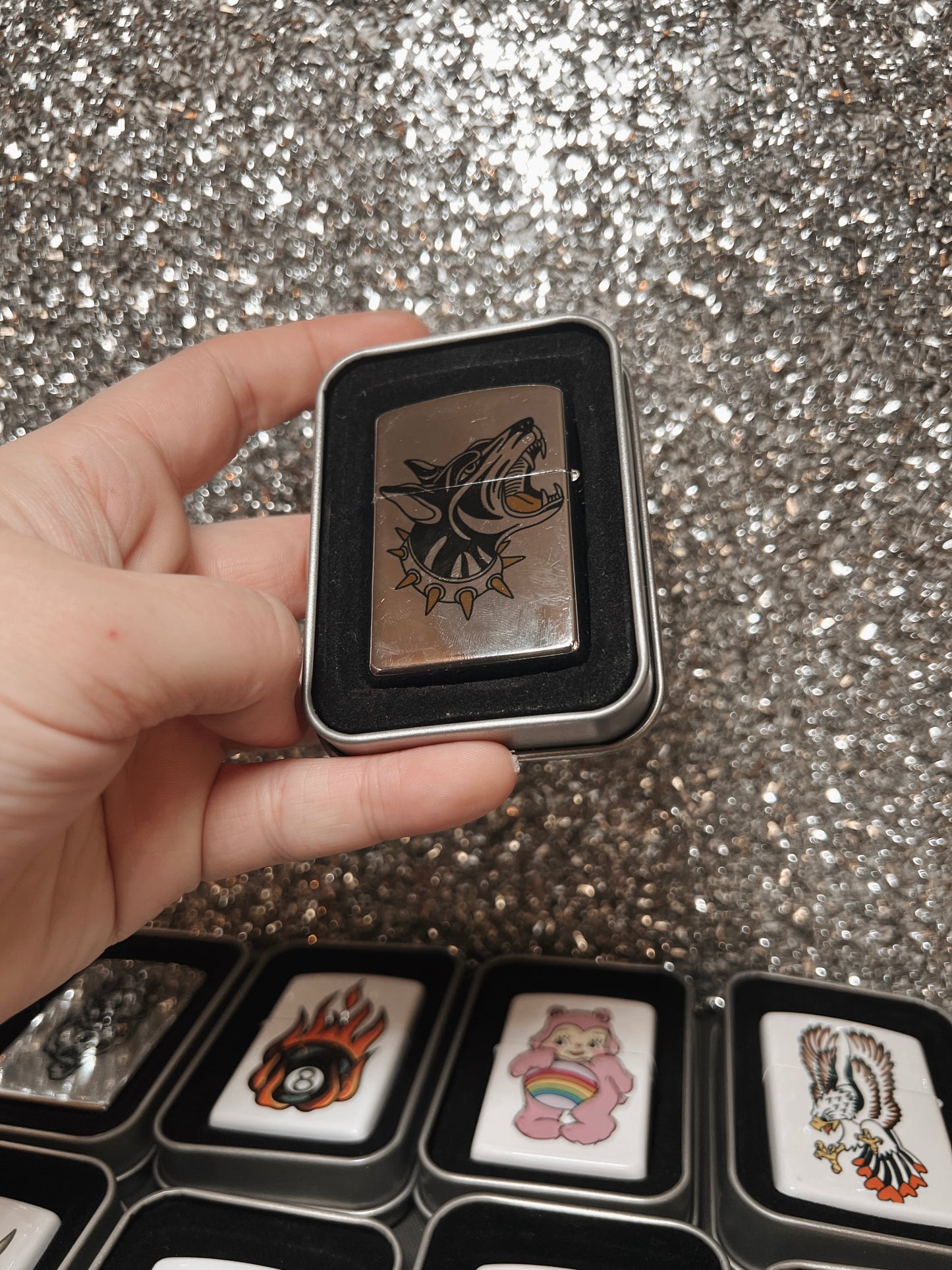 Traditional Tattoo Inspired + Flip Top Lighters