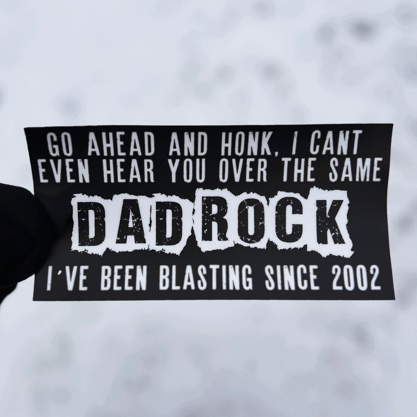 Dad Rock + Bumper Sticker