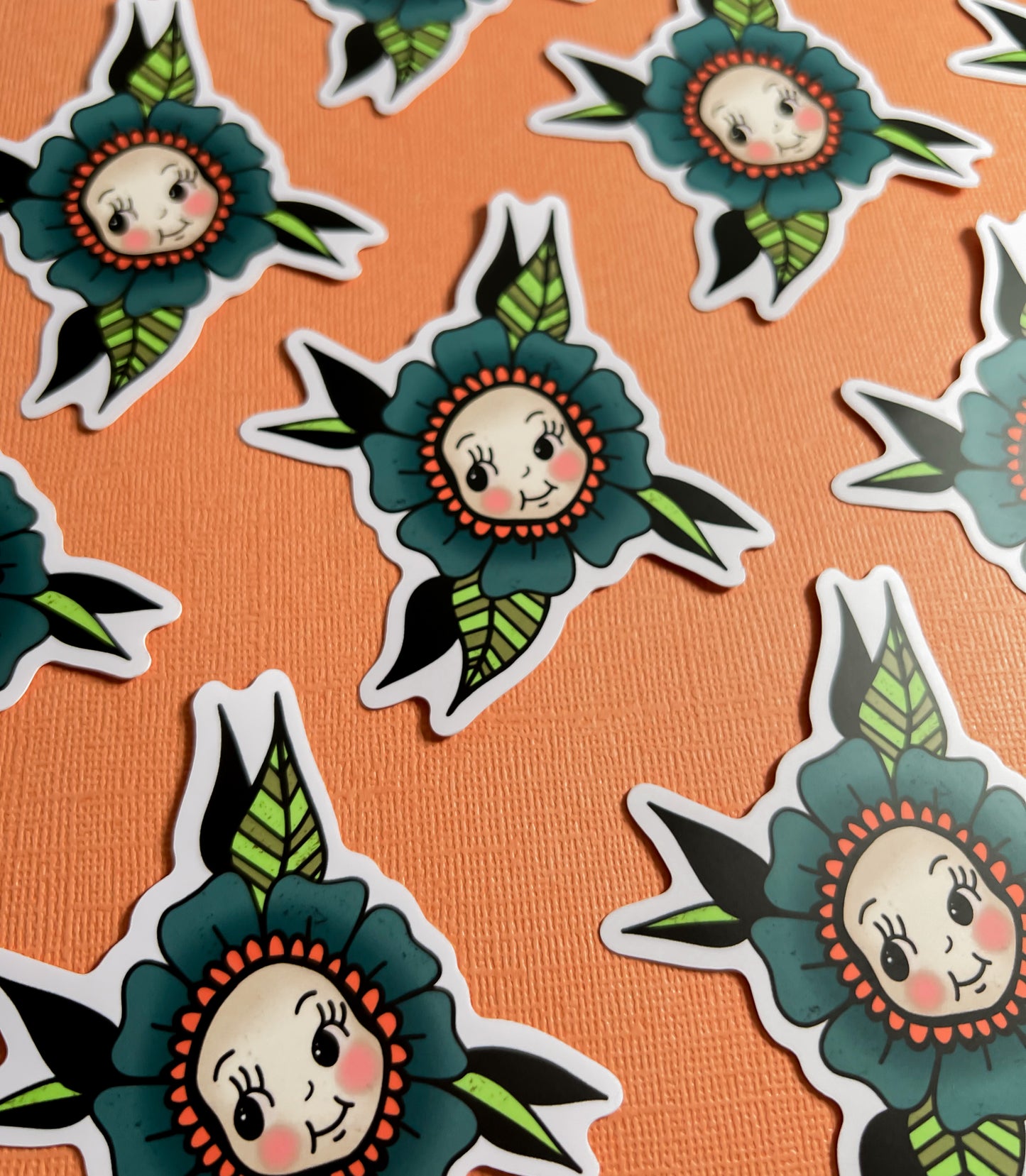 Kewpie Flower + Matte Sticker