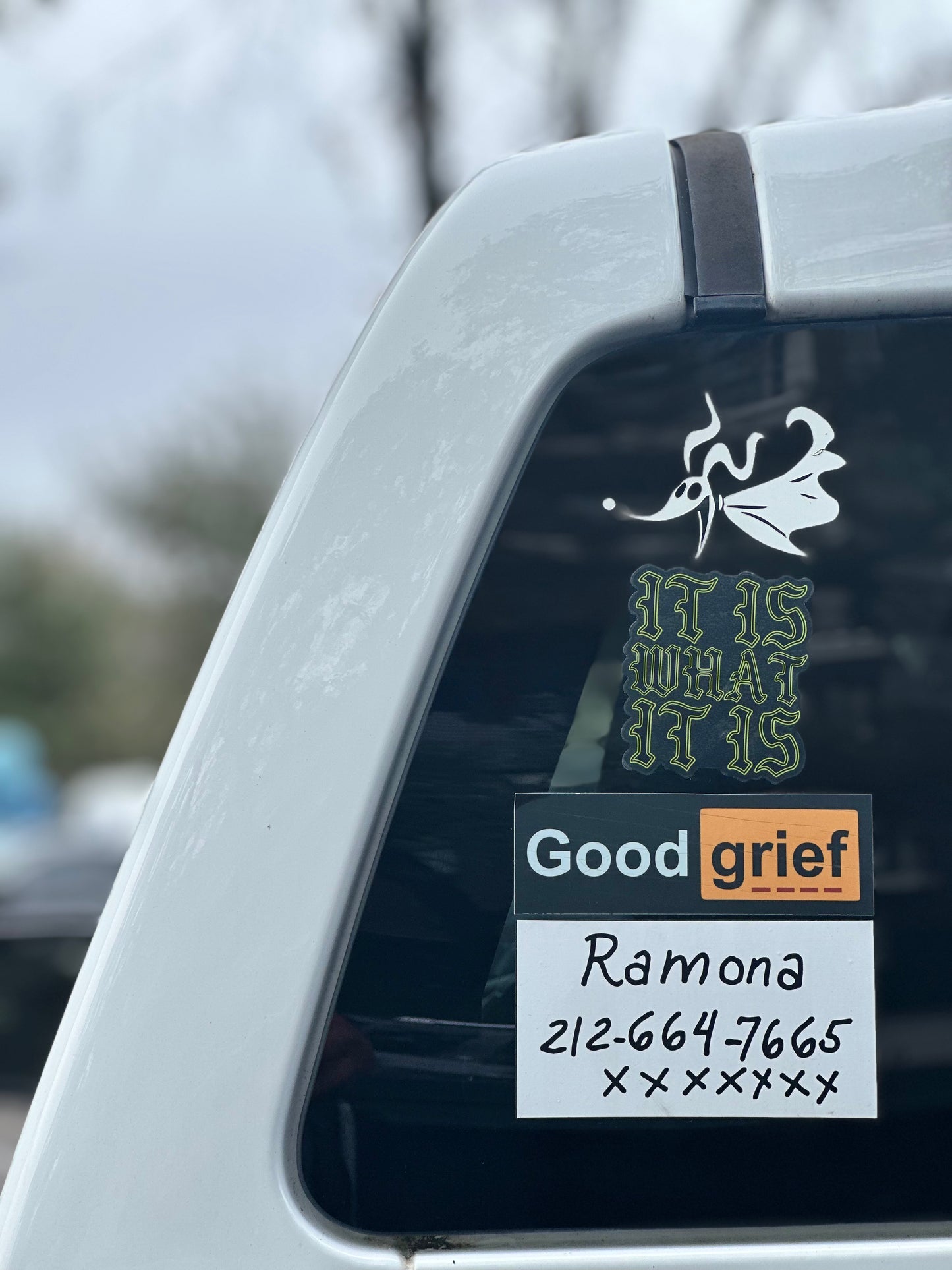 it is what it is Clear Sticker