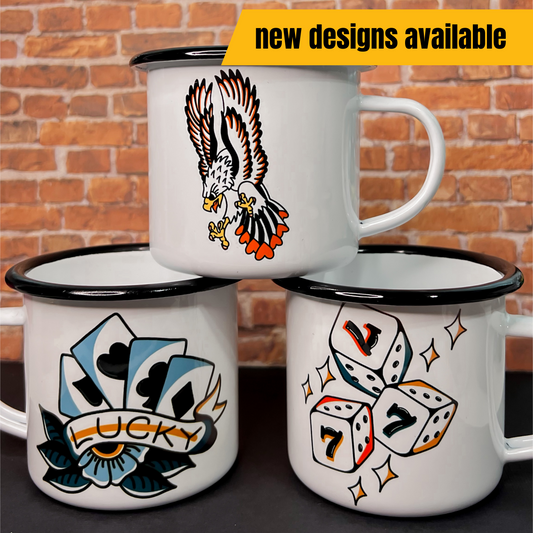 Traditional Tattoo Flash + Camper Mugs