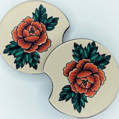 Traditional Tattoo Car Coasters