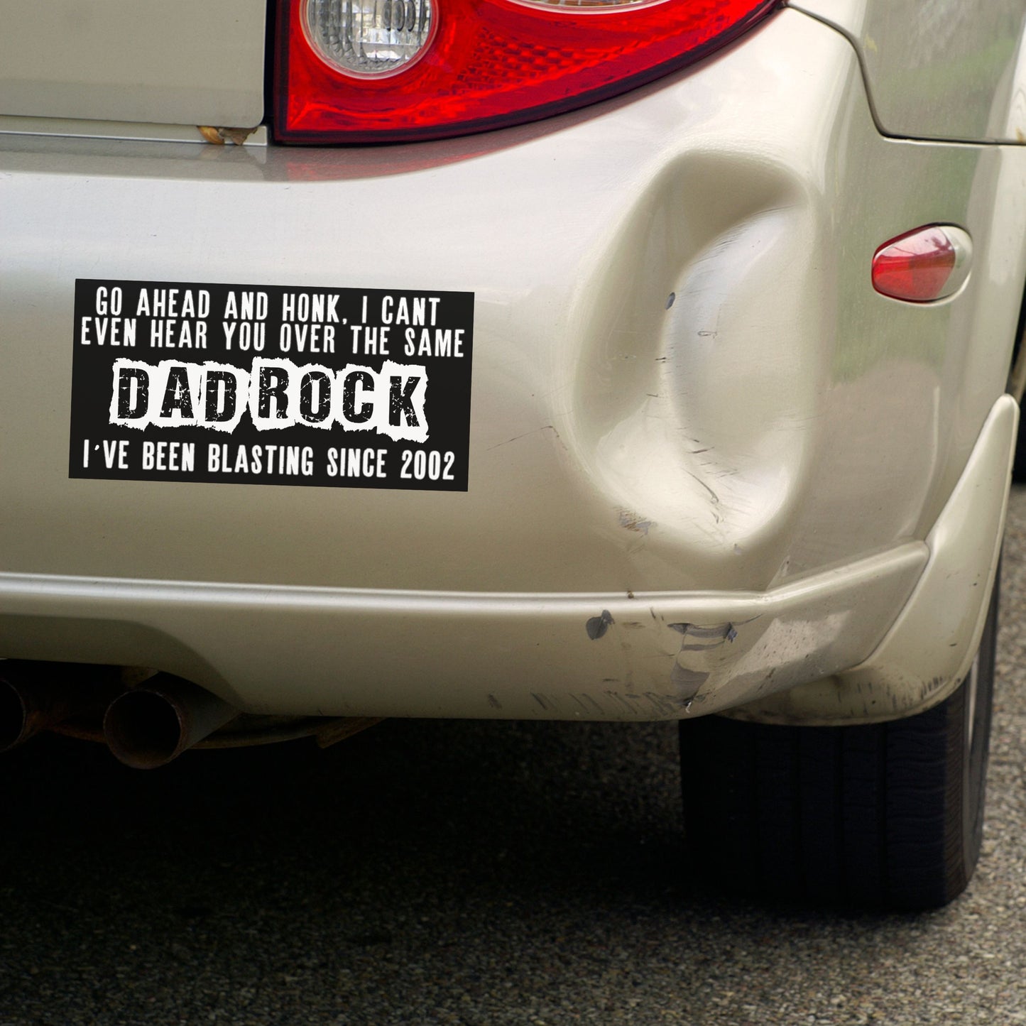 Dad Rock + Bumper Sticker