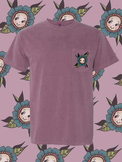 Kewpie Flower + Pocket Tee