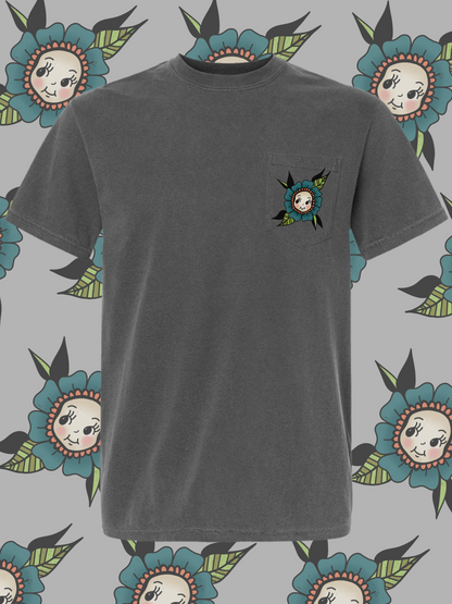 Kewpie Flower + Pocket Tee