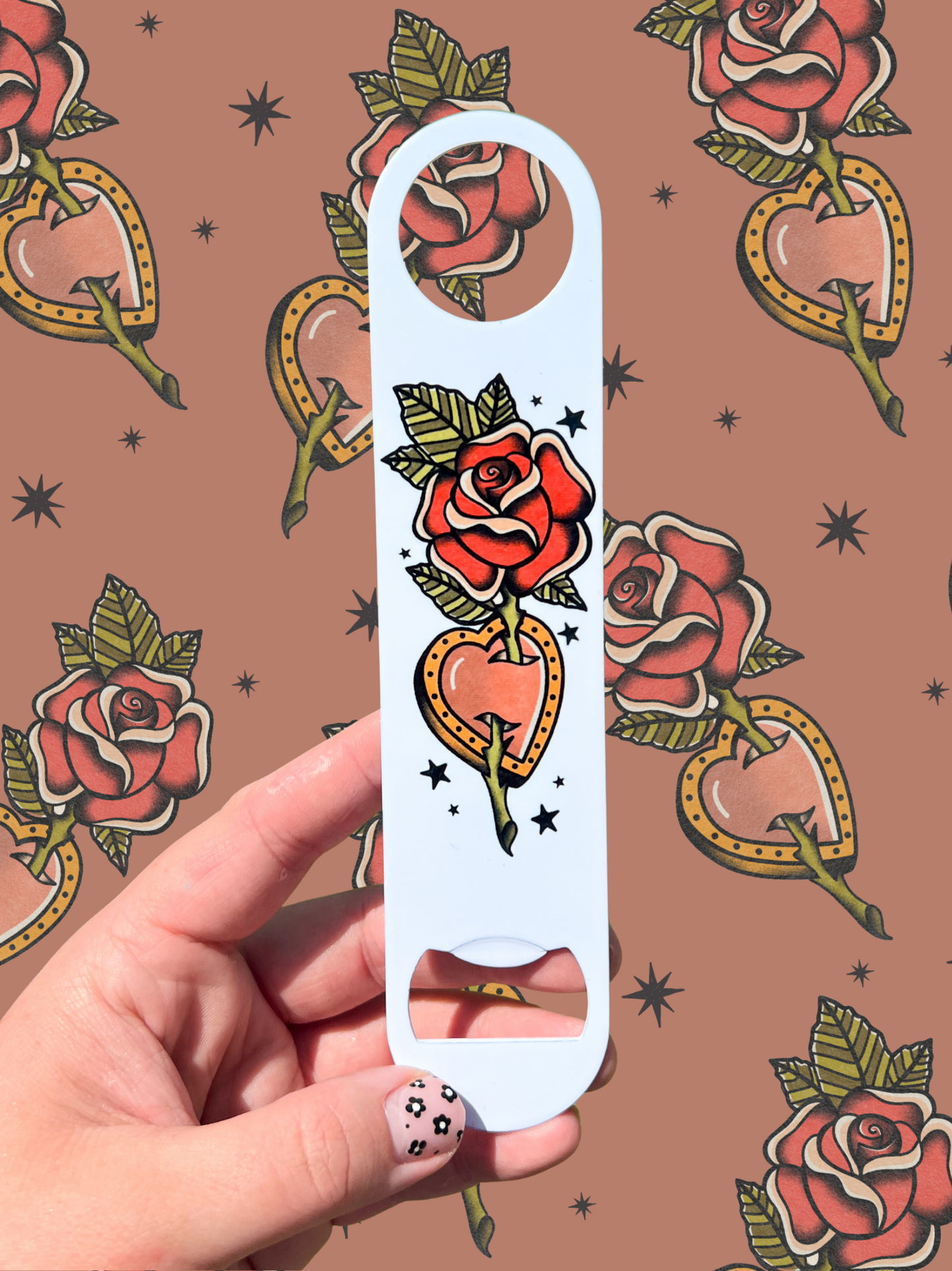 Traditional Rose + Bottle Opener