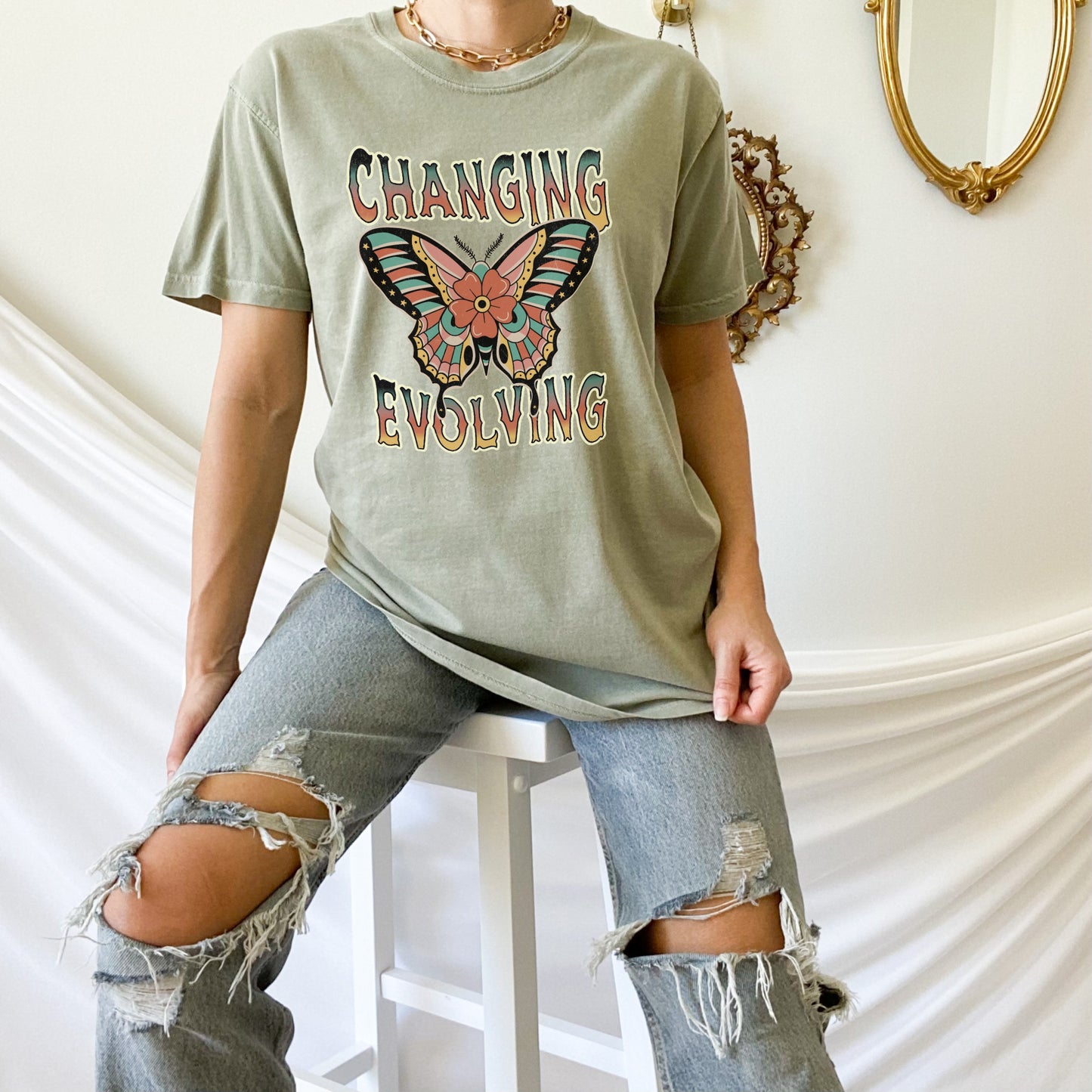 Changing Evolving Vintage Tee