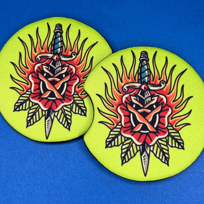 Traditional Tattoo Car Coasters