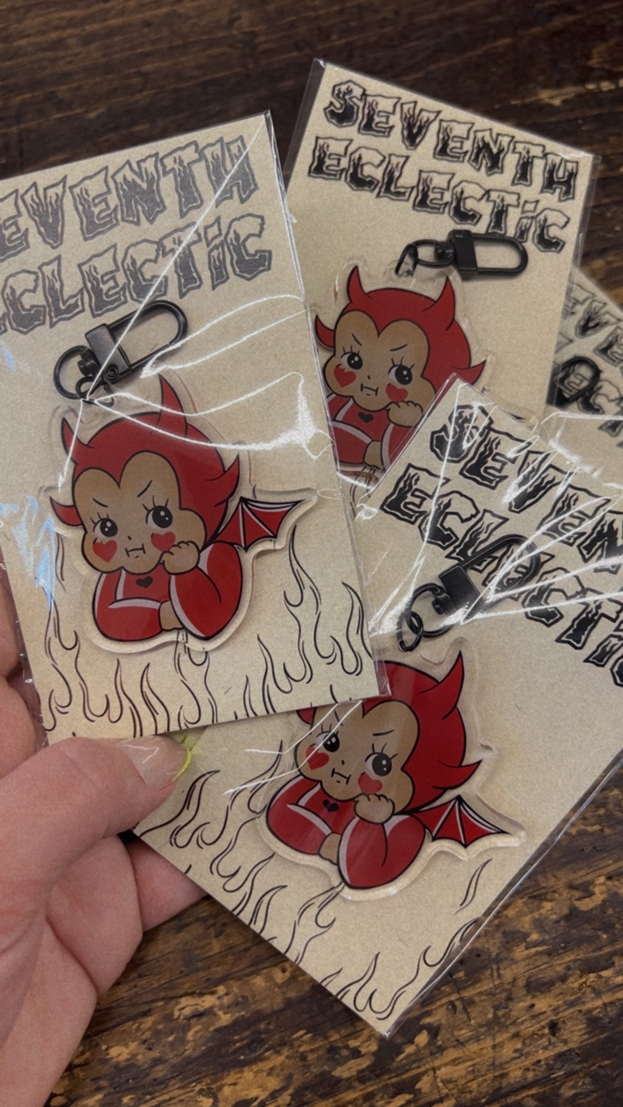 Kewpie Devil Keychain