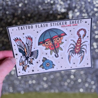 Tattoo Flash Sticker Sheet Vol. 1