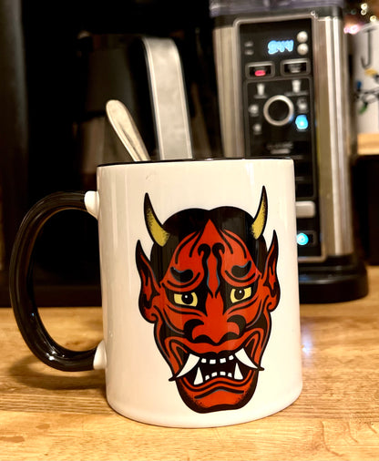 Traditional Hannya Tattoo Flash Classic Mug