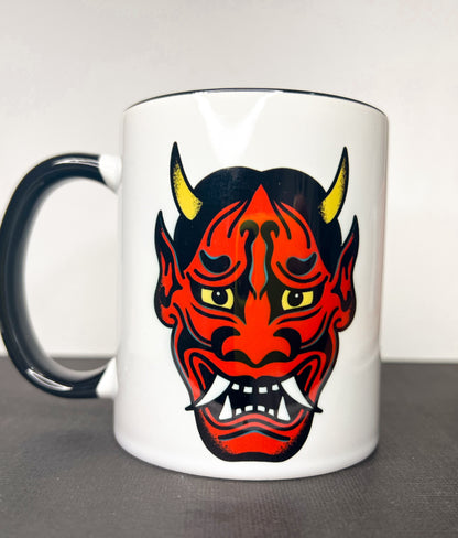 Traditional Hannya Tattoo Flash Classic Mug