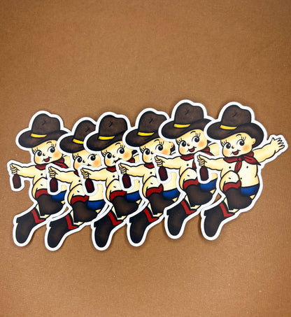 Kewpie Cowboy Sticker