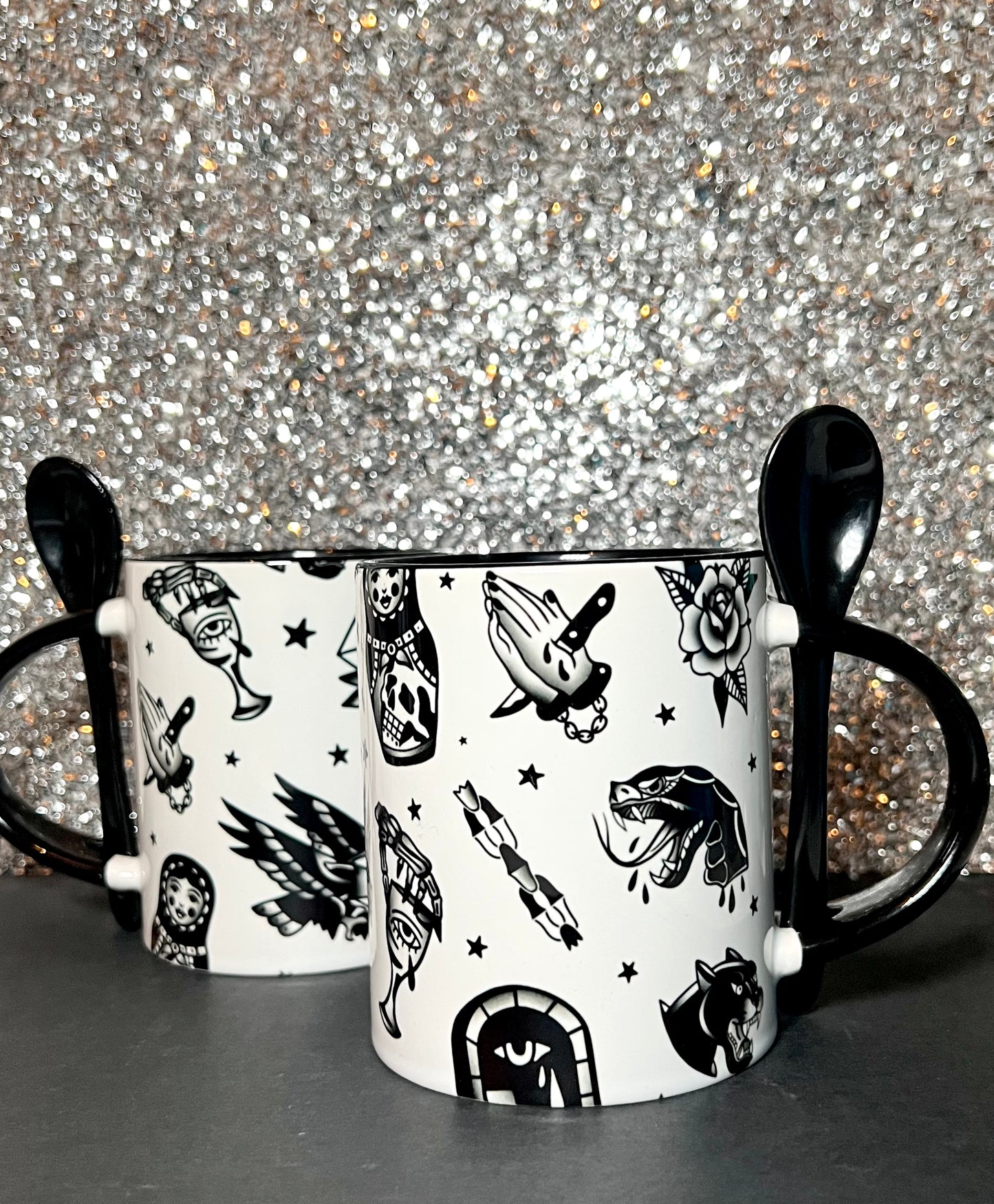 Traditional Tattoo Flash + Classic Mug