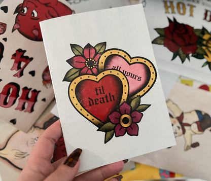 Til' Death 5x7 Greeting Card