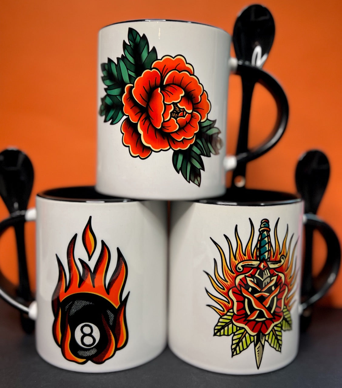 Traditional 8 Ball Tattoo Flash Classic Mug