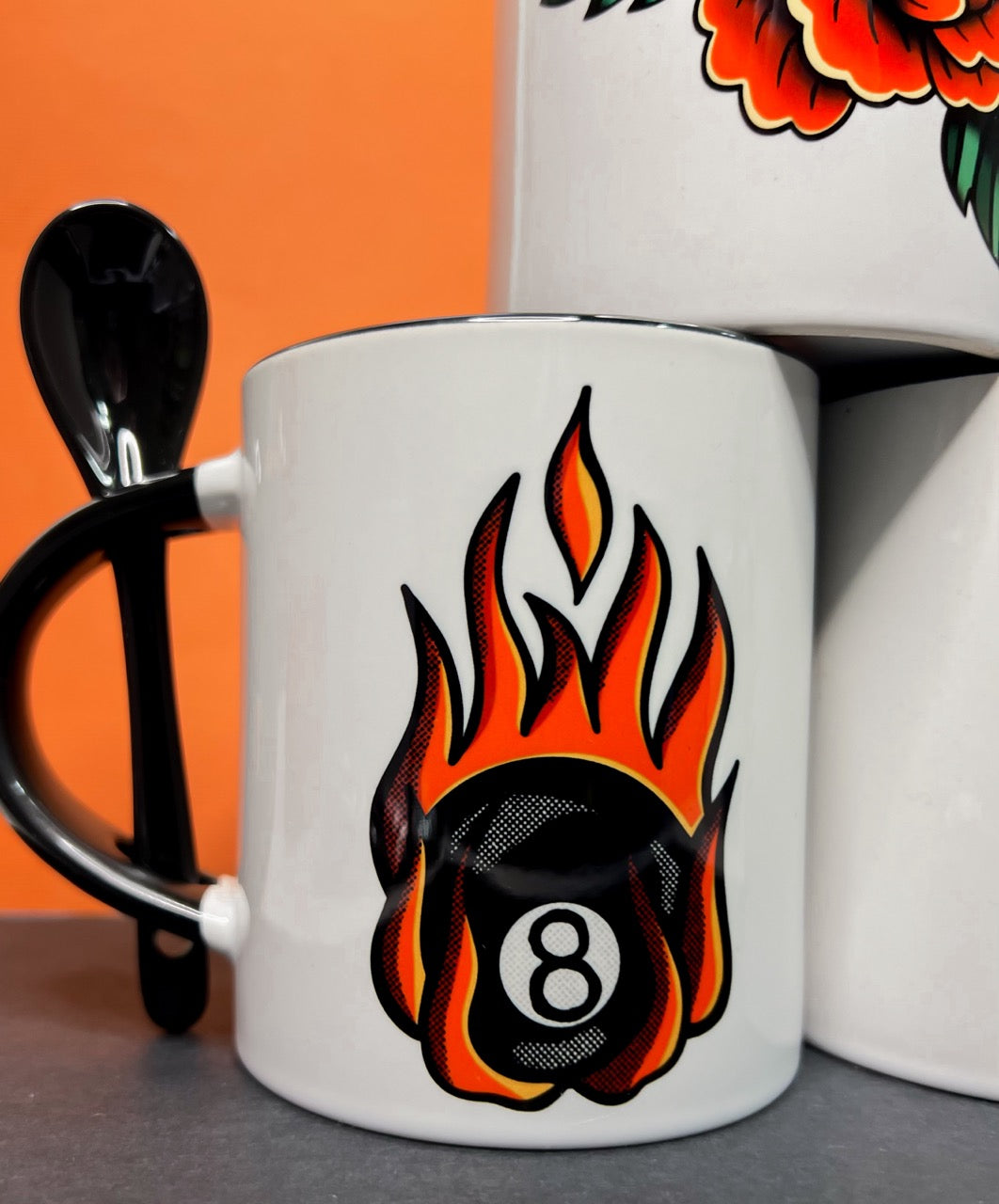 Traditional 8 Ball Tattoo Flash Classic Mug