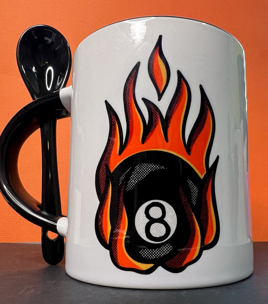 Traditional 8 Ball Tattoo Flash Classic Mug