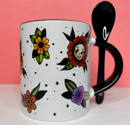 Kewpie Flower Mugs