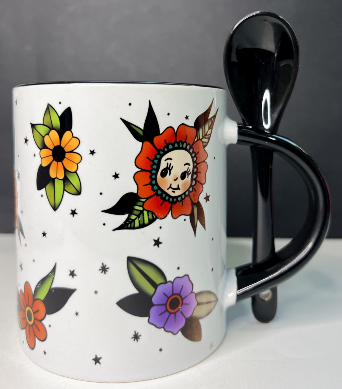 Kewpie Flower Mugs