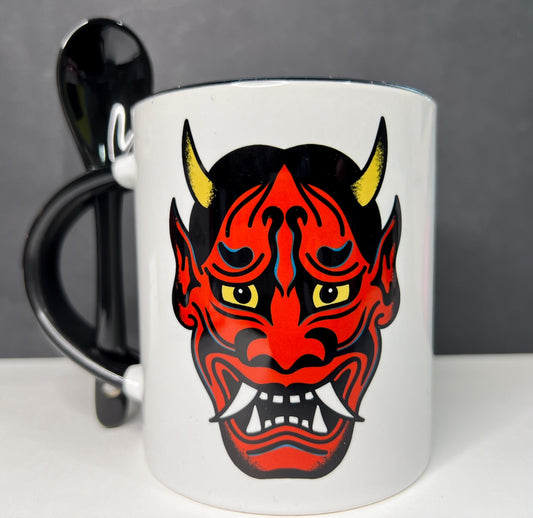 Traditional Hannya Tattoo Flash Classic Mug