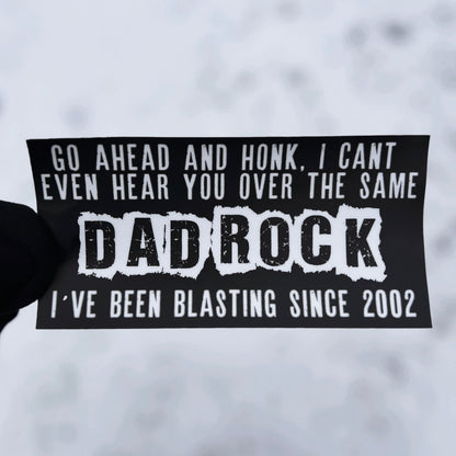 Dad Rock + Bumper Sticker