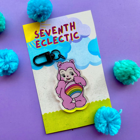 Kewpie Care Bear Keychain