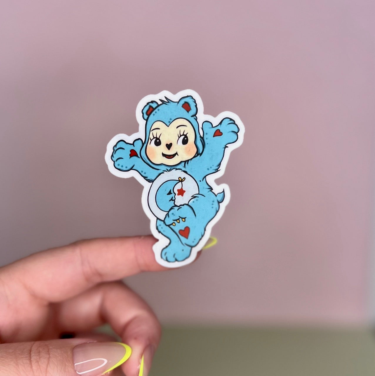 Kewpie Care Bear Sticker Sheet