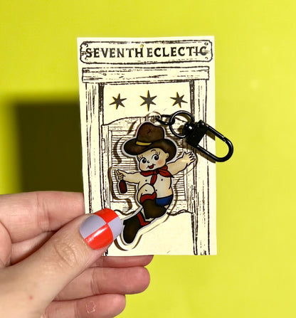 Kewpie Cowboy Keychain