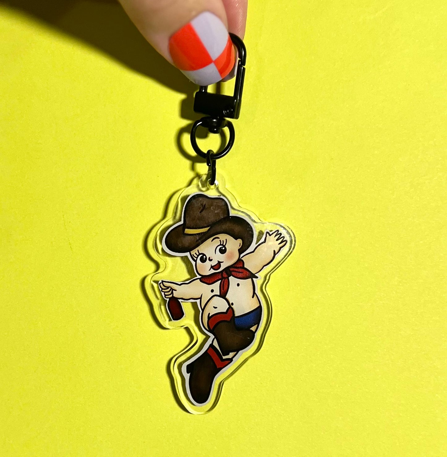 Kewpie Cowboy Keychain