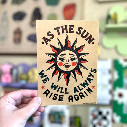 5x7 Traditional Sun Print