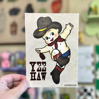 5x7 Cowboy Kewpie Print