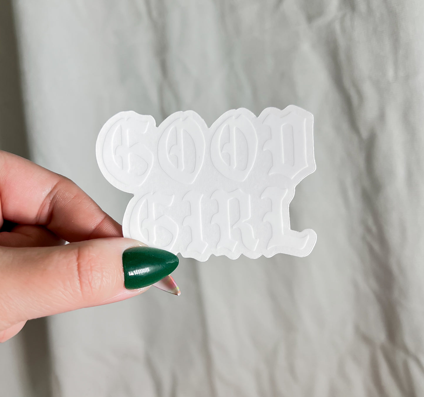 Good Girl Clear Sticker