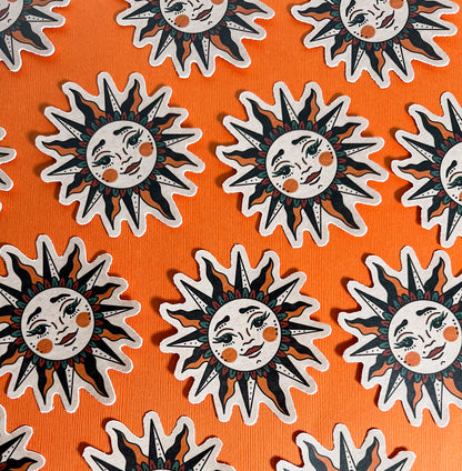 Traditional Sun Sticker