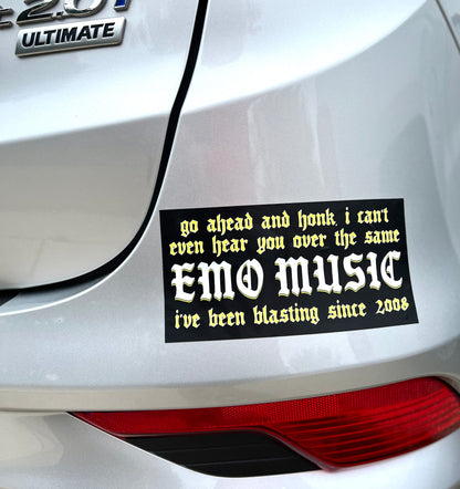 Emo Music Bumper Sticker