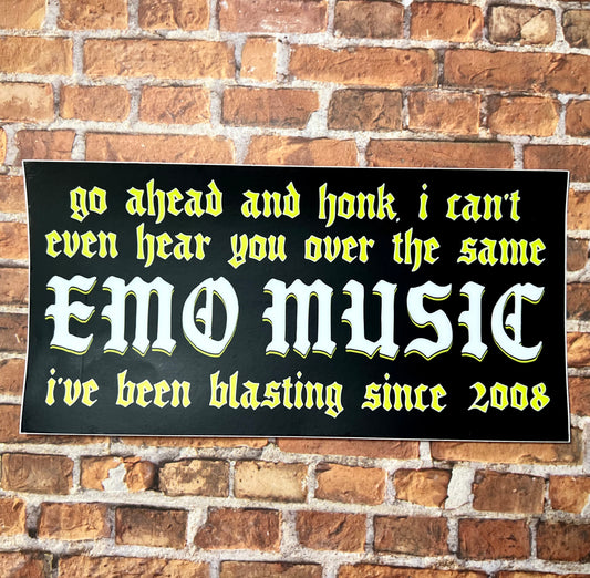 Emo Music Bumper Sticker