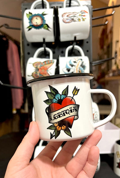 Traditional Tattoo Flash Camper Mugs