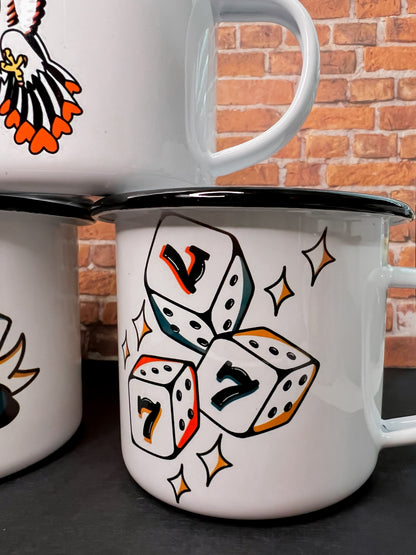 Traditional Tattoo Flash Camper Mugs