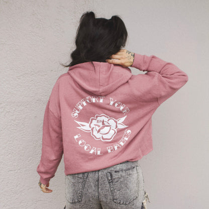 Support Your Local Babes Cropped Hoodie