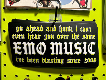 Emo Music + Bumper Sticker