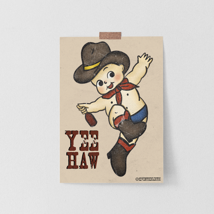 5x7 Cowboy Kewpie Print