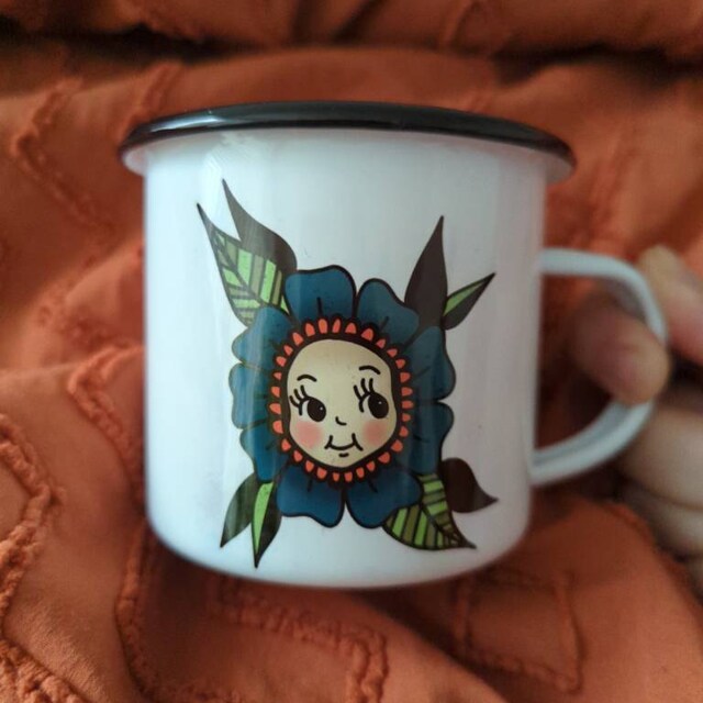 Kewpie Flower Mugs