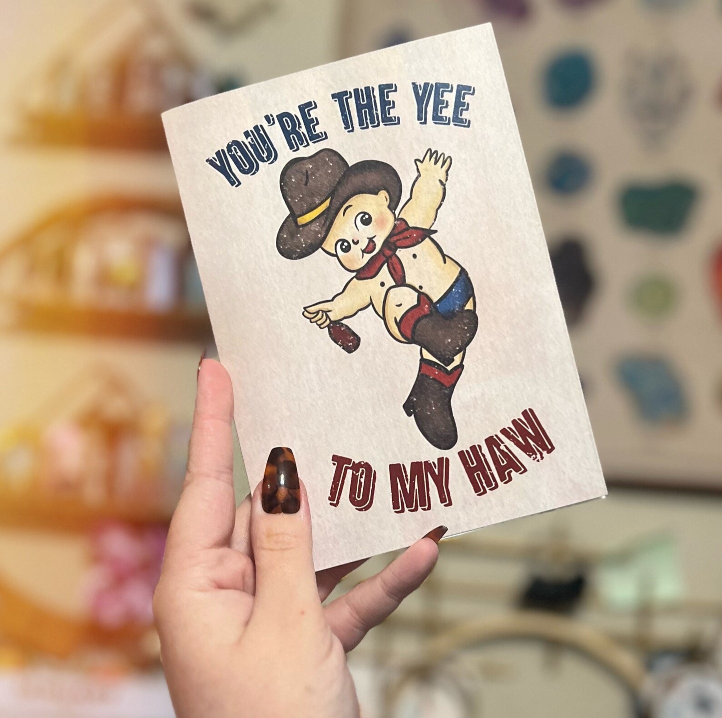 Yee to my Haw 5x7 Greeting Card